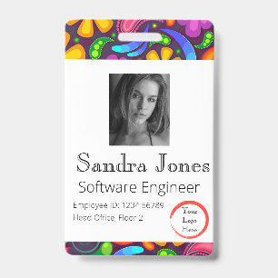 Hippy ID Card (Vertical/Portrait) Badge