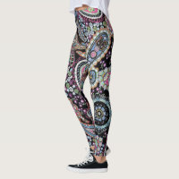 Hippy Paisley Bandanna Unique Retro Pants Custom