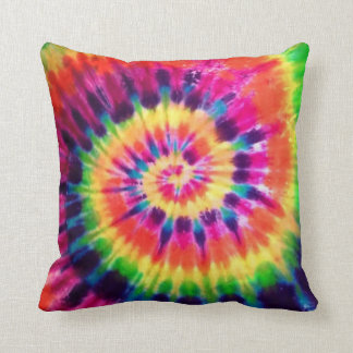 Hippy Peace Retro 60s Tie Dye Cushion