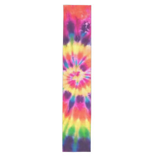 Hippy Peace Retro 60s Tie Dye Medium Table Runner