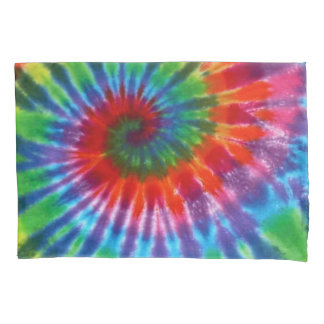 Hippy Peace Retro 60s Tie Dye Pillowcase