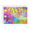 Hippy rainbow Retro birthday party invitation