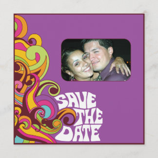 Hippy Save the Date Photo Invitation