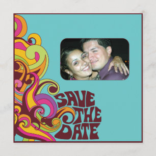 Hippy Save the Date Photo Invitation