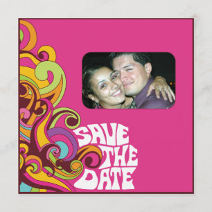 Hippy Save the Date Photo Invitation