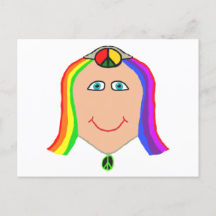 Hippy Smile Postcard