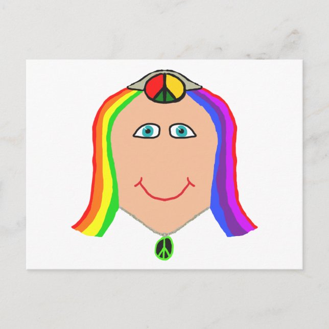 Hippy Smile Postcard (Front)
