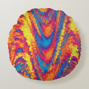 Hippy Swirls..... Round Cushion