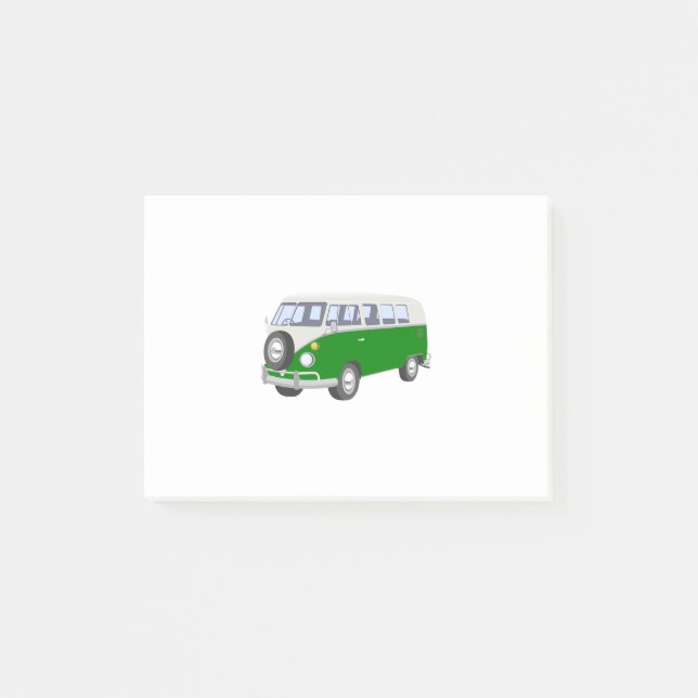 Hippy Van Green Post-it Notes (Front)