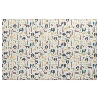 Hippy Wild African Animals Seamless Pattern Fabric