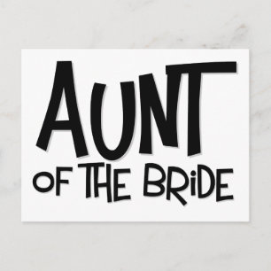 Hipster Aunt of the Bride Postcard