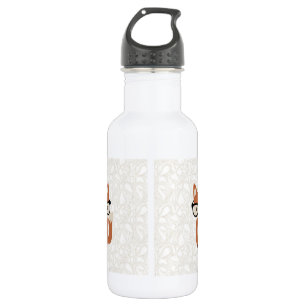 Hipster Baby Fox w/Glasses 532 Ml Water Bottle