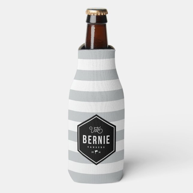 Hipster Bernie Bottle Cooler (Bottle Front)