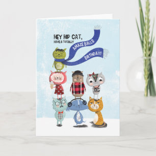 Hipster Birthday Card