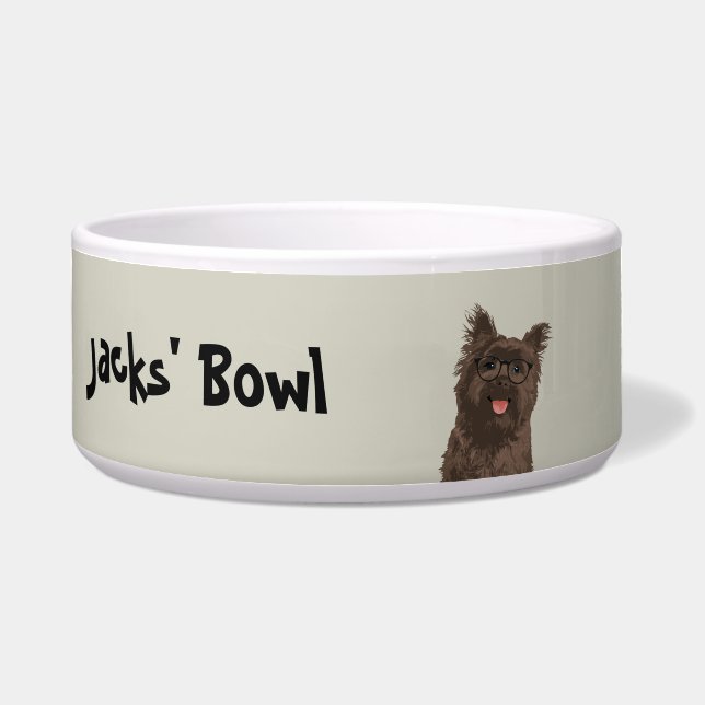 Hipster Black Glasses Cairn Terrier for Dog Lovers (Front)
