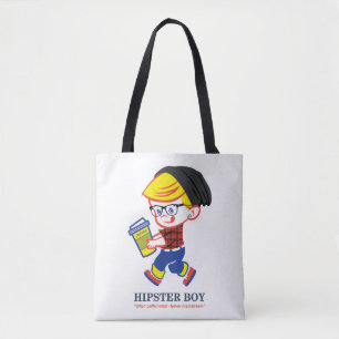 Hipster Boy - Parody illustration Tote Bag