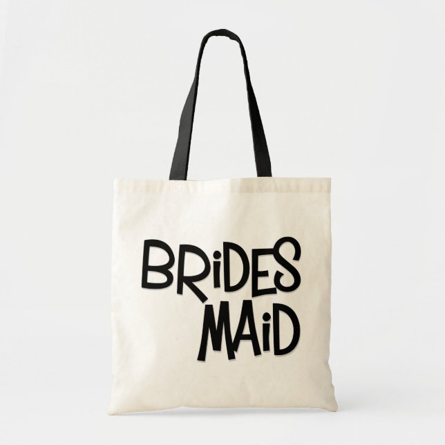 Hipster Bridesmaid Tote Bag (Front)