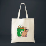 Hipster Bunny Bag (without text)<br><div class="desc">Hipster Bunny buys local produce from the farmers' market.</div>