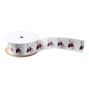 Hipster Bunny Satin Ribbon