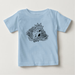 Hipster Camera Doodle Baby T-Shirt