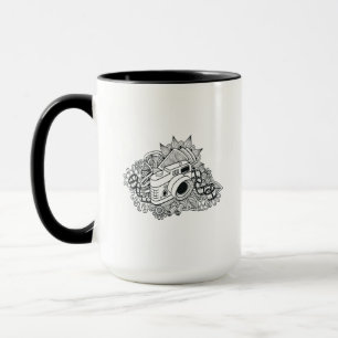 Hipster Camera Doodle Mug