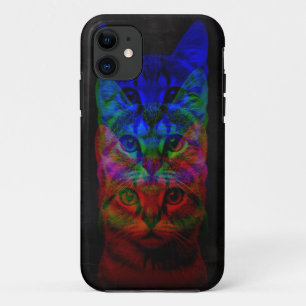 HIPSTER CAT ART iPhone 11 CASE