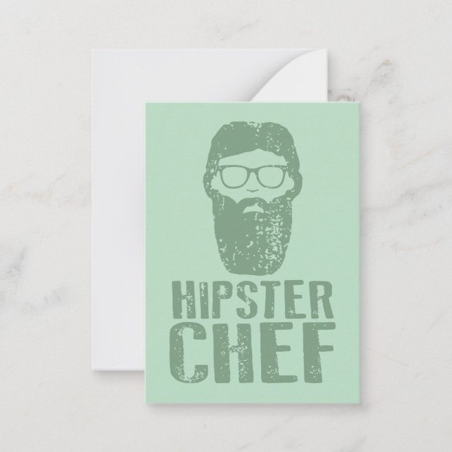 Hipster Chef Card (Front)