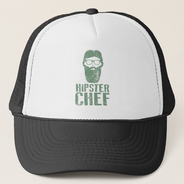 Hipster Chef Trucker Hat (Front)