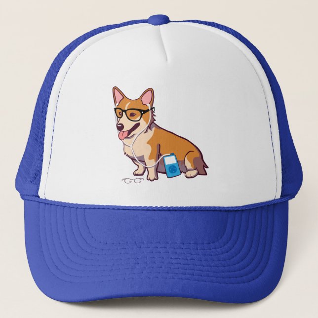 Hipster Corgi Hat (without text) (Front)