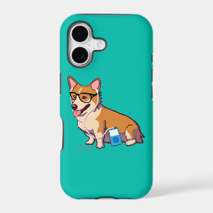 Hipster Corgi iPhone 5 Case-Mate Case (without