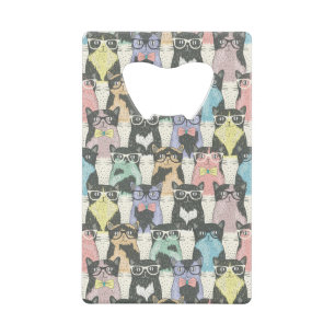 Hipster Cute Cats Pattern