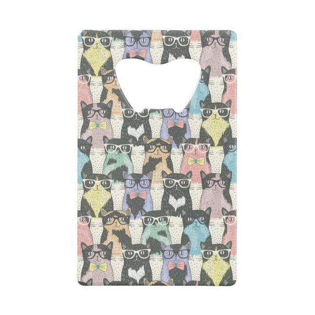 Hipster Cute Cats Pattern (Front)