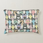 Hipster Cute Cats Pattern Decorative Cushion<br><div class="desc">Seamless pattern with hipster cute cats for children © and ® Bigstock® - All Rights Reserved.</div>