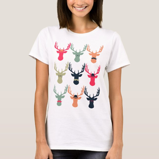 Hipster Deer Relaxed Fit Shirt (Front)