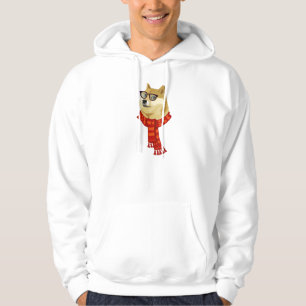 Hipster Doge Men's Hoodie