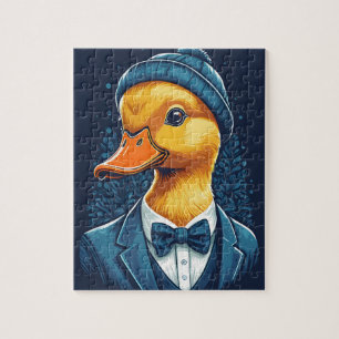 Hipster Duck Jigsaw Puzzle