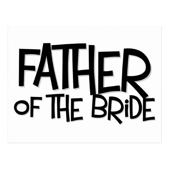 Hipster Father Bride Lite T Postcard
