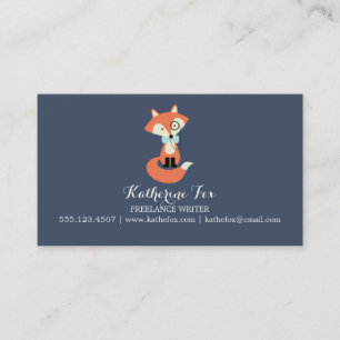 Hipster Fox Business Card