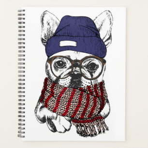 Hipster French Bull Dog Planner