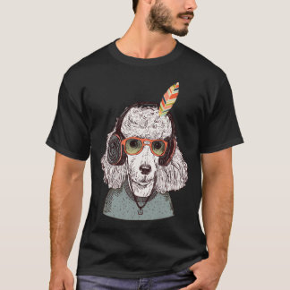 Hipster Funny Poodle T-Shirt