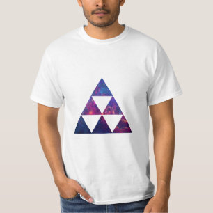 Hipster Galaxy / Space Triangle T-Shirt