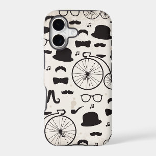 hipster geek moustache jazz