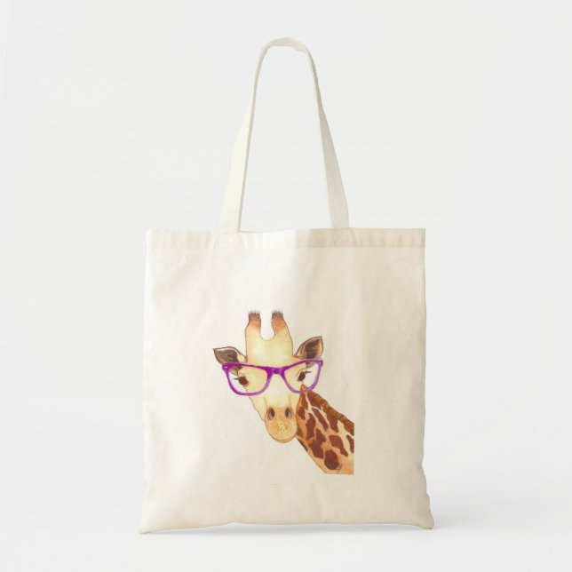 Hipster Giraffe Tote (Front)