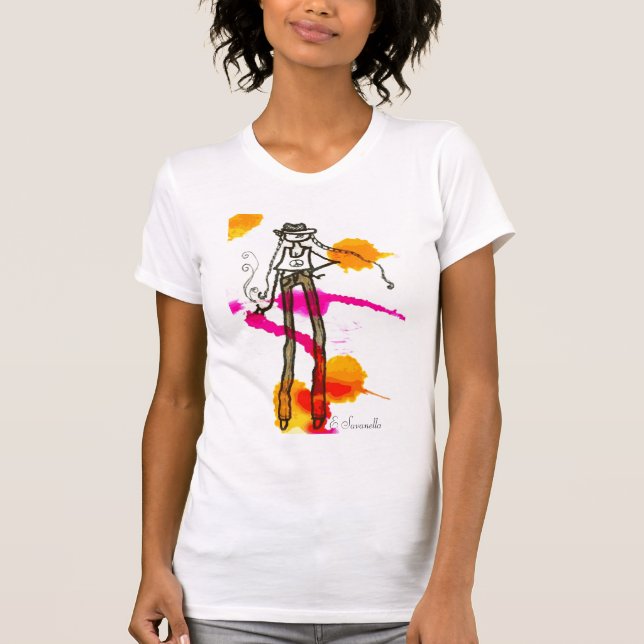 hipster girl T-Shirt (Front)