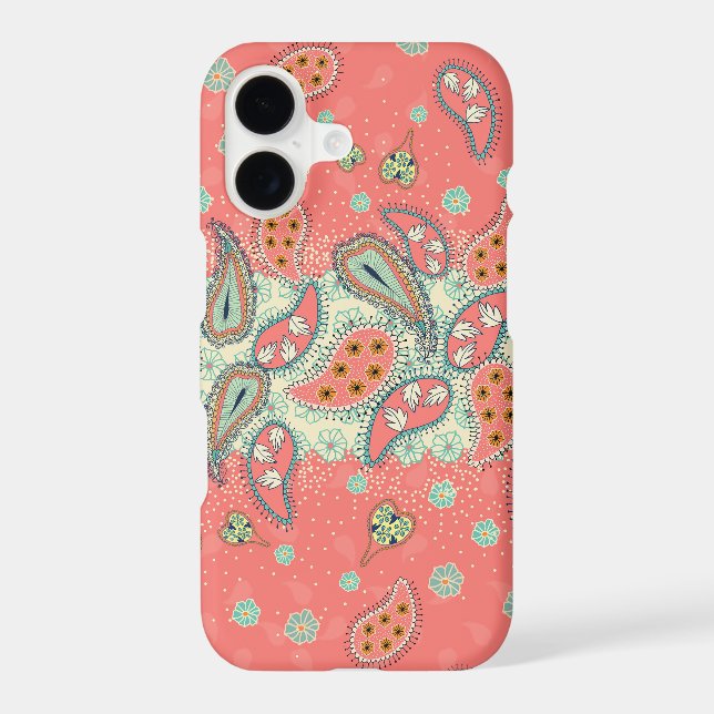 Hipster Girly Paisley Pattern iPhone 7 Plus Case (Back)