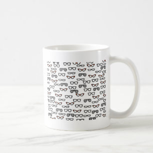 Hipster glasses coffee mug