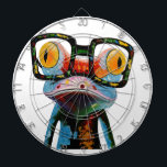 Hipster Glasses Frog Dartboard<br><div class="desc">Hipster Glasses Frog</div>