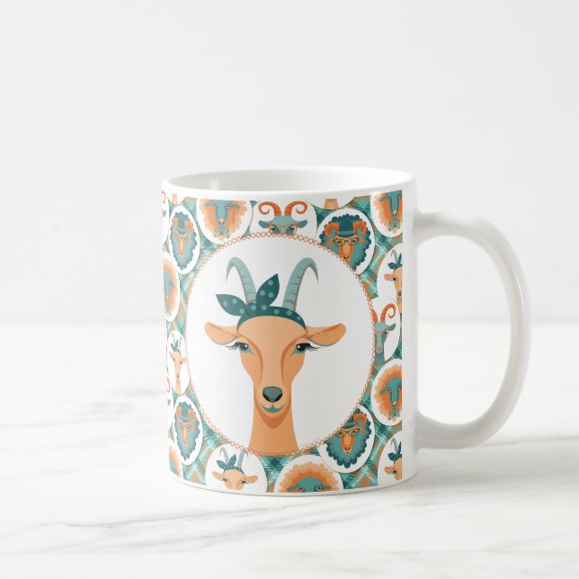 Hipster Goats | by TotallyGoatally™ Coffee Mug (Right)