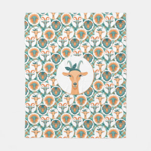 Hipster Goats   by TotallyGoatally™ Fleece Blanket