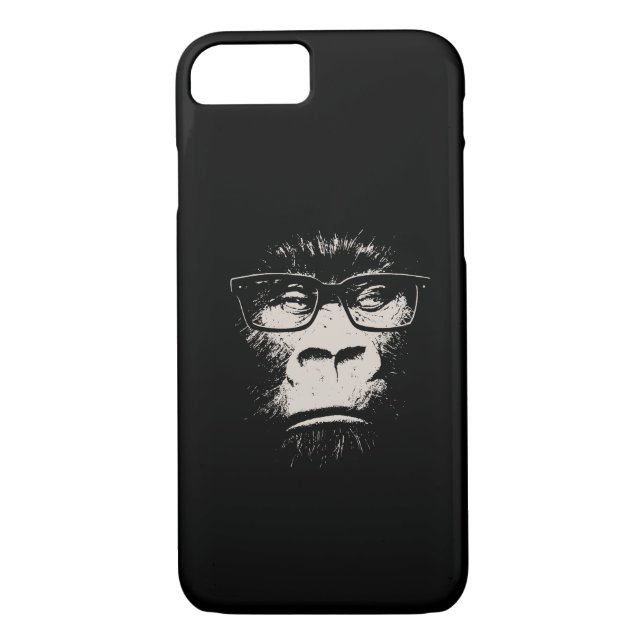 Hipster Gorilla With Glasses Case-Mate iPhone Case (Back)